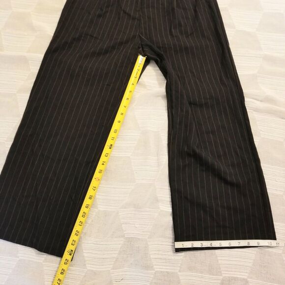 NWT Disturbia Enyo Belt Detail Stripe Wide Leg Trouser - Picture 9 of 10